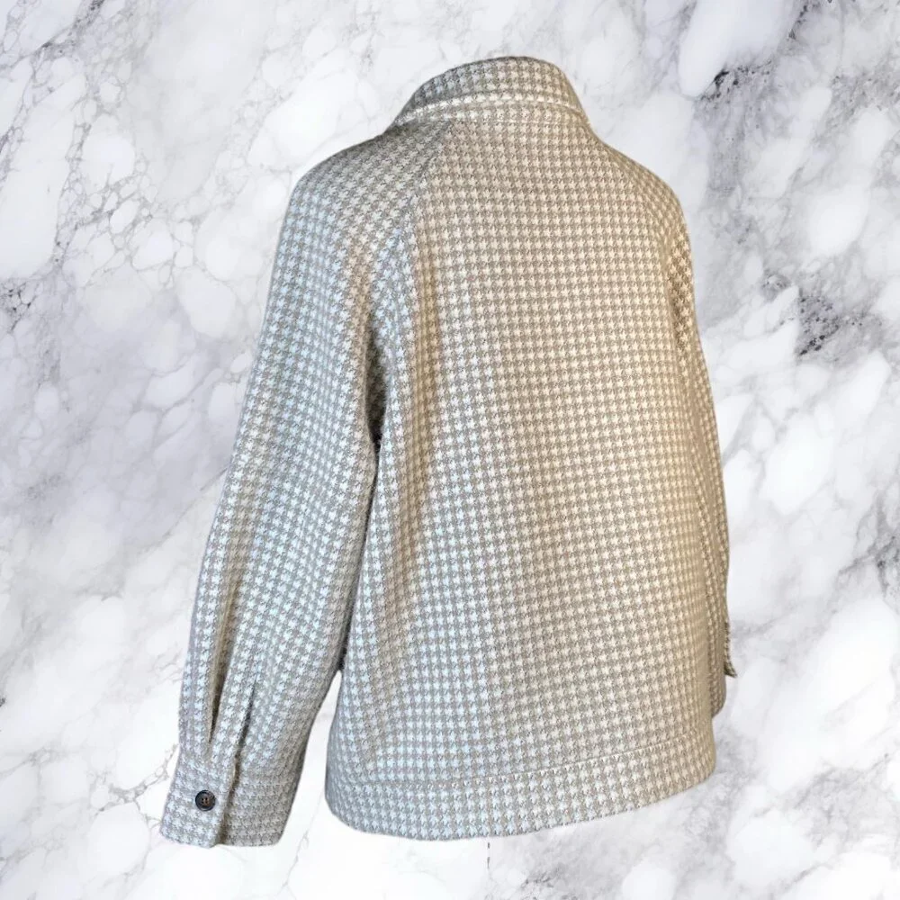 Greylin Houndstooth Shirt Jacket - NEUTRAL